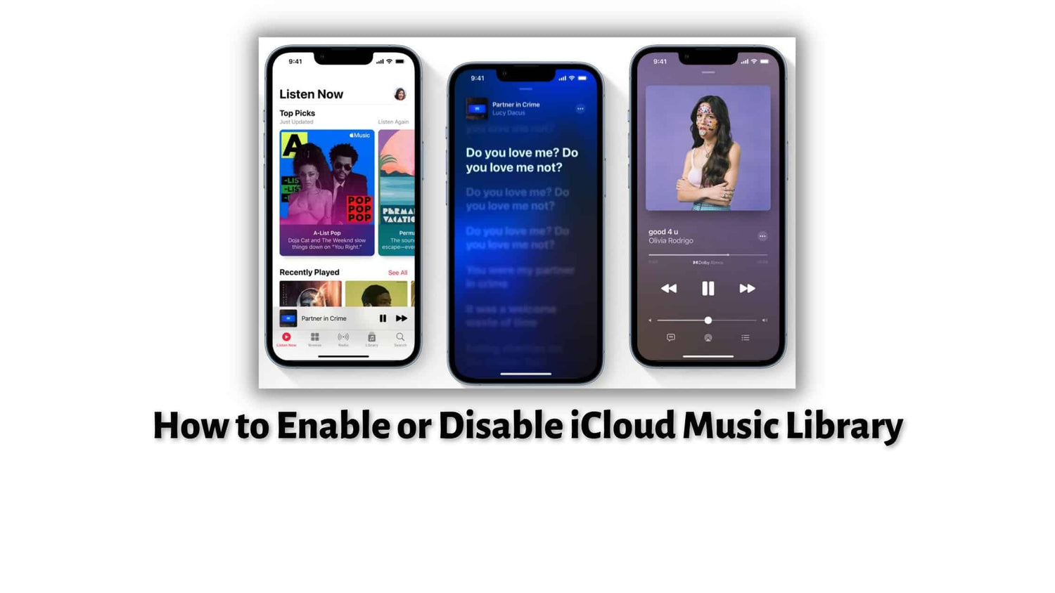 How to Enable or Disable iCloud Music Library|