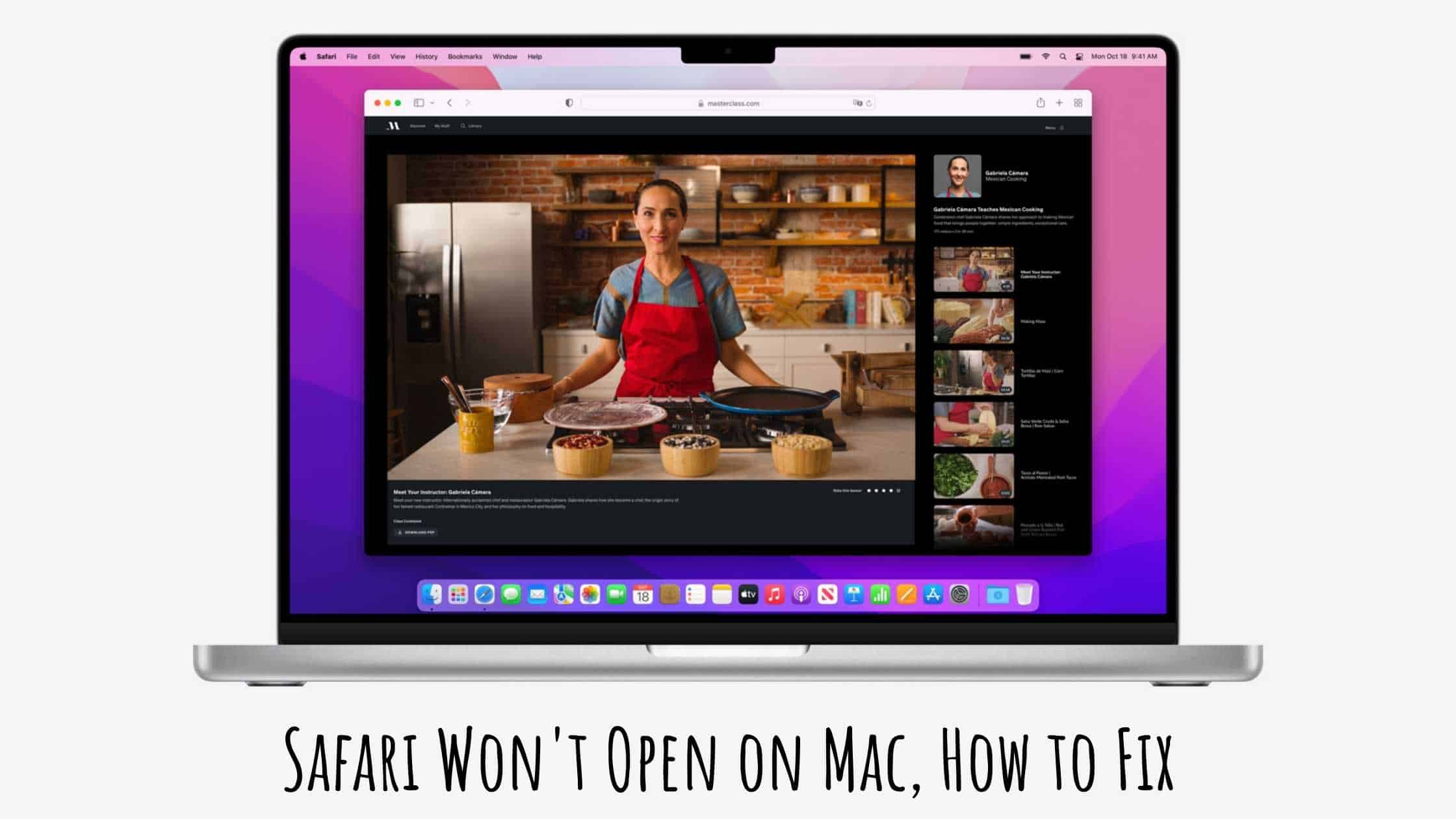 Safari Won't Open on Mac